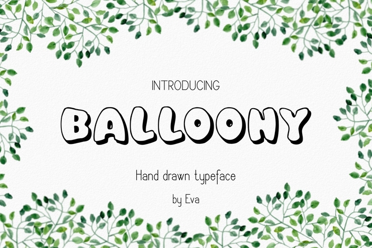 Balloony字体 5