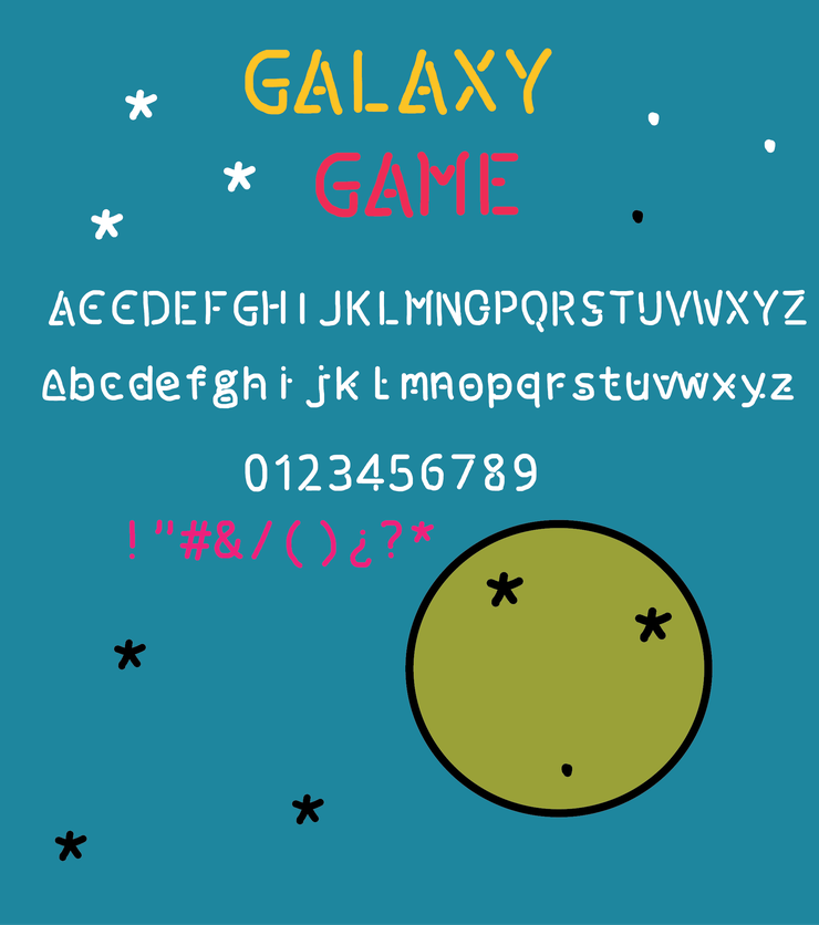galaxy game字体 1