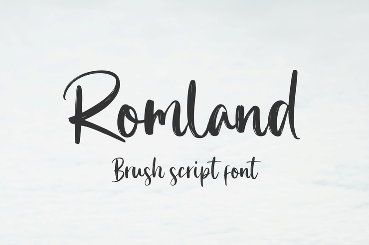 Romland字体 3