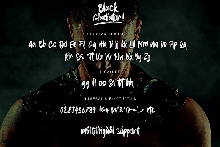 Black Gladiator -字体 2