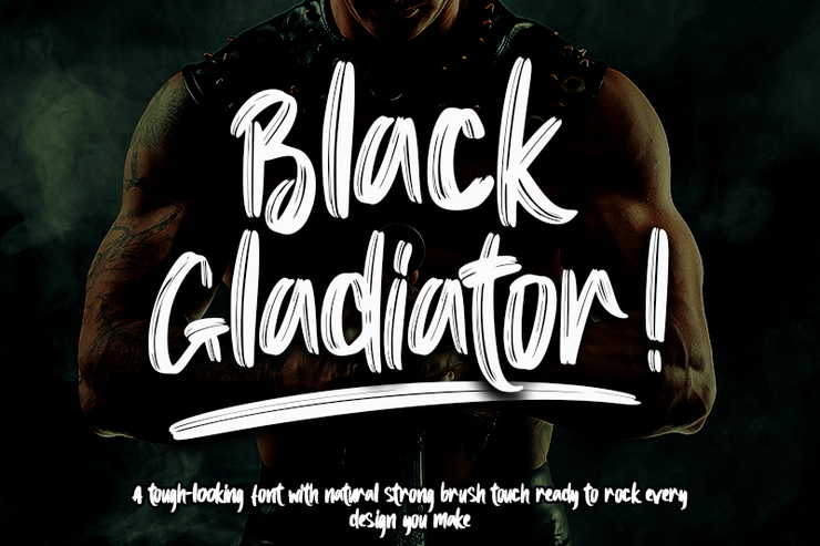 Black Gladiator -字体 3