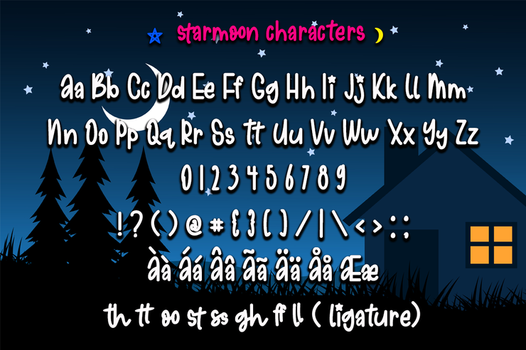 starmoon字体 1