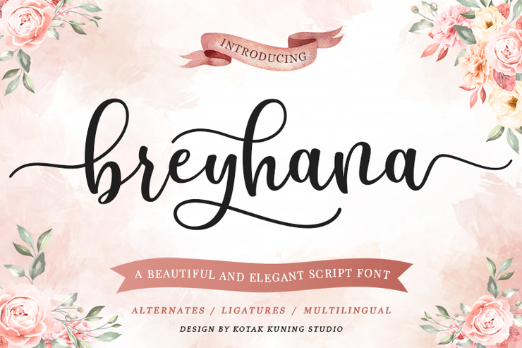 Breyhana字体 1