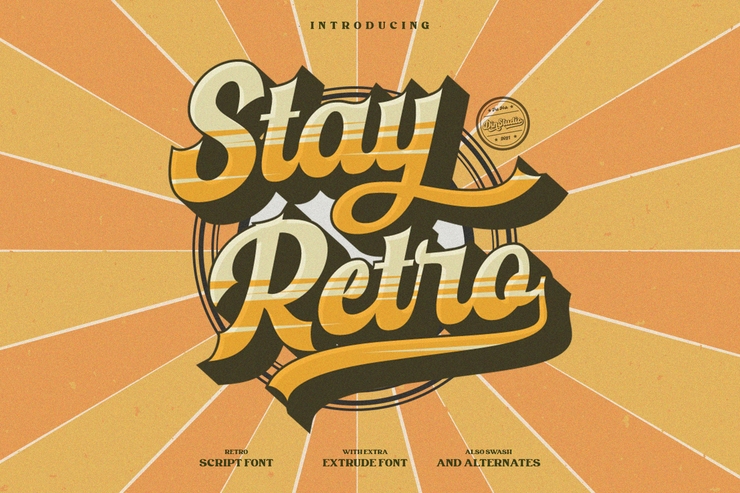 Stay Retro Regular字体 1