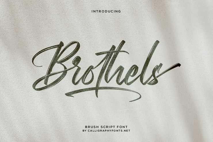 Brothels字体 1