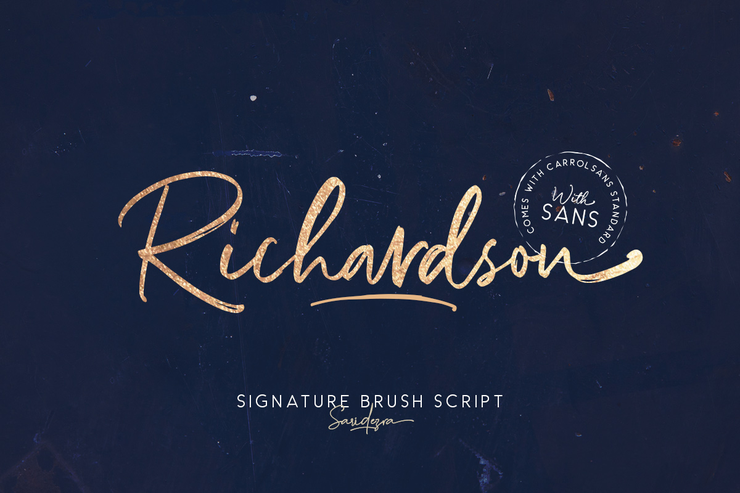 Richardson Script字体 1