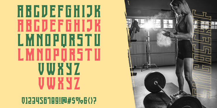 Singa Serif字体 3
