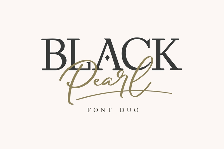 Black Pearl Serif字体 1
