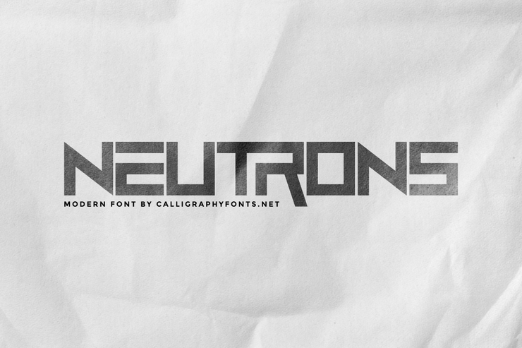Neutrons字体 1