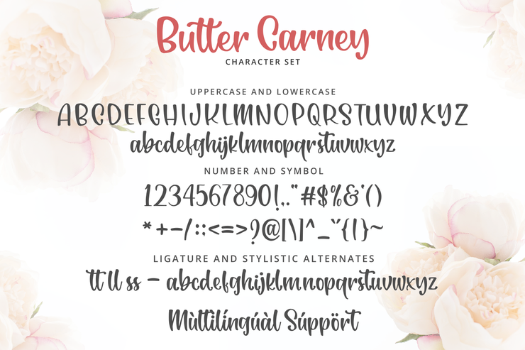 Butter Carney字体 8