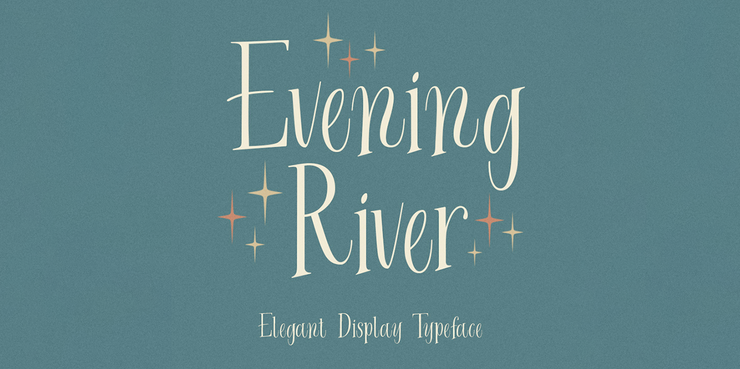 Evening River字体 1