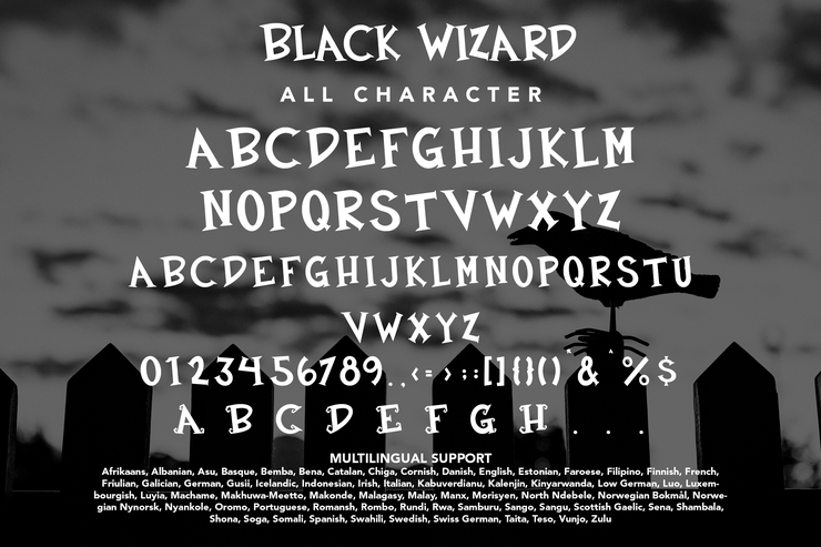 Black Wizard字体 4