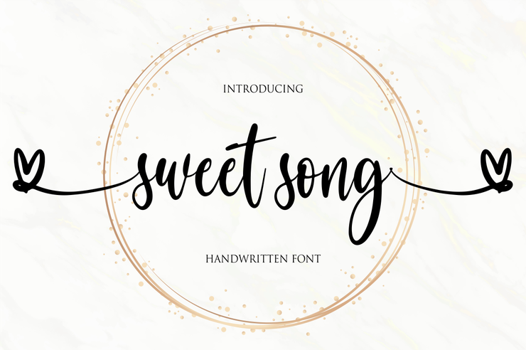 sweet song字体 3