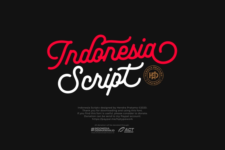 Indonesia Script字体 7