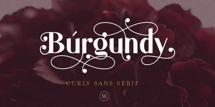 Burgundy字体 1
