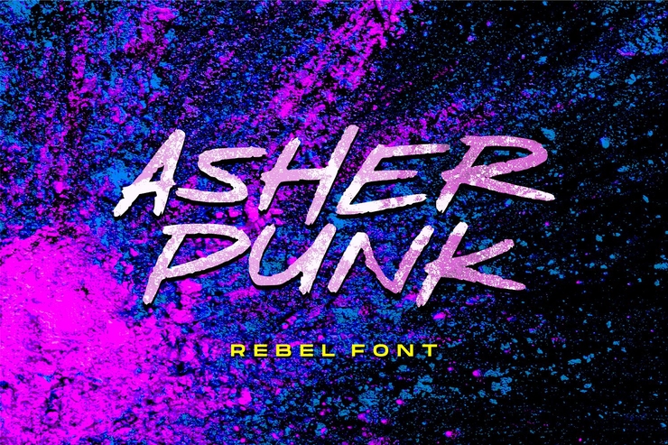 Asher Punk字体 7