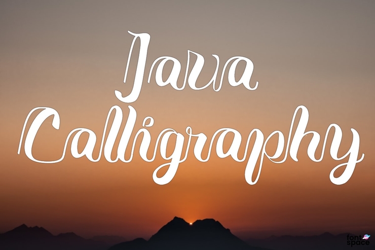 Java Calligraphy字体 2