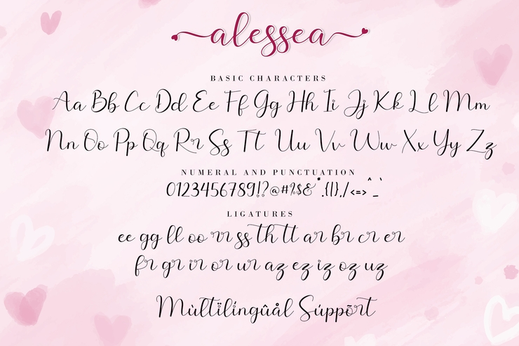 Alessea字体 2