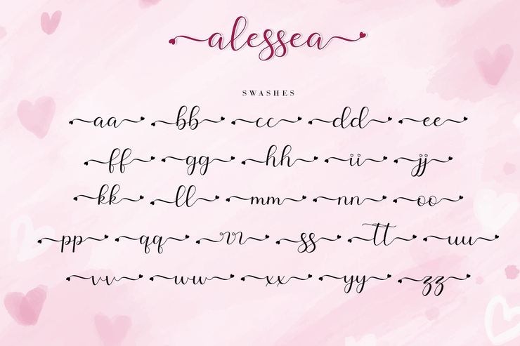 Alessea字体 10