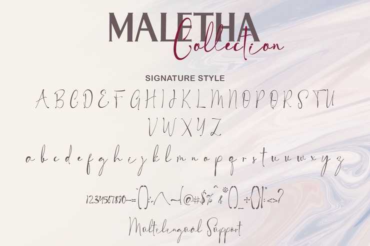 MALETHA Collection字体 2