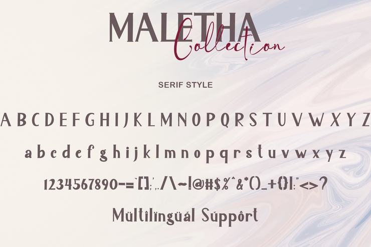 MALETHA Collection字体 4