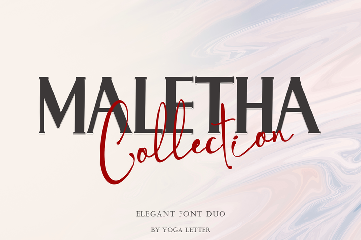 MALETHA Collection字体 8