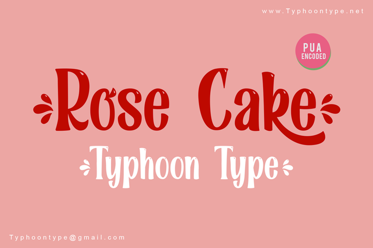 Rose Cake -字体 1