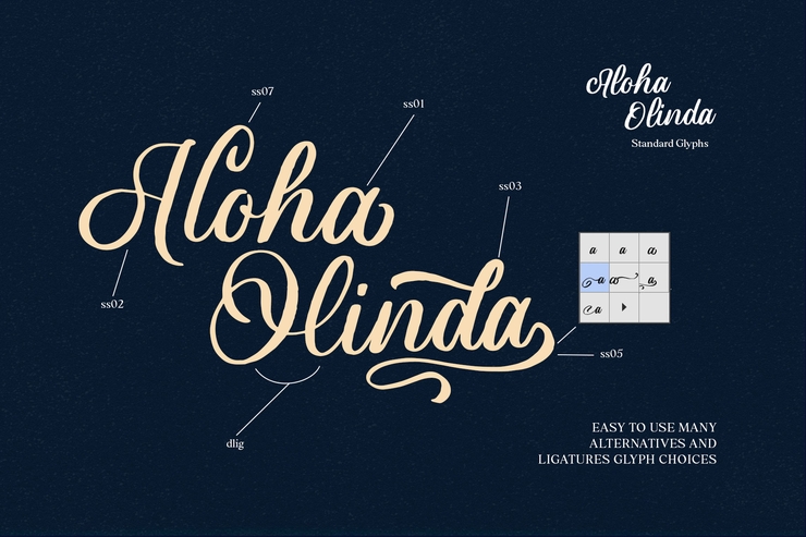 Aloha Olinda字体 7