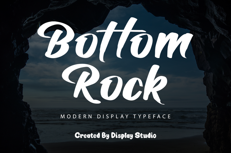 Bottom Rock字体 1