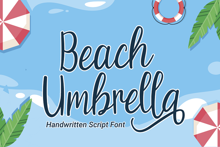 Beach Umbrella字体 1
