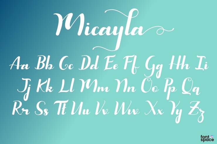 Micayla字体 1
