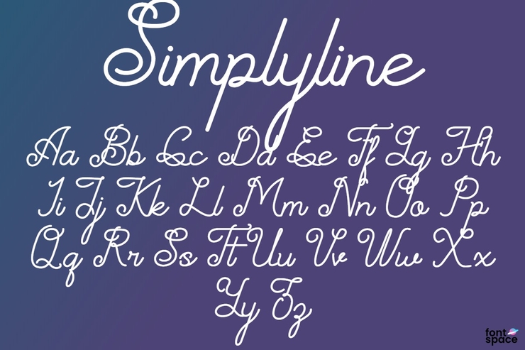 Simplyline字体 1