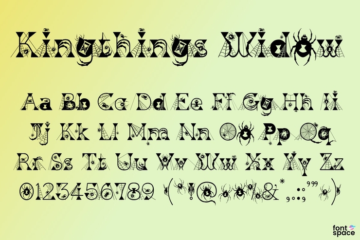 Kingthings Widow字体 1