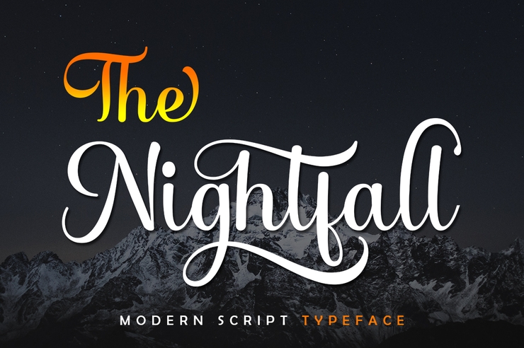The Nightfall字体 9