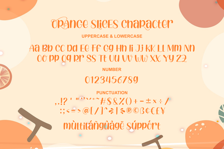 Orange Slices字体 1