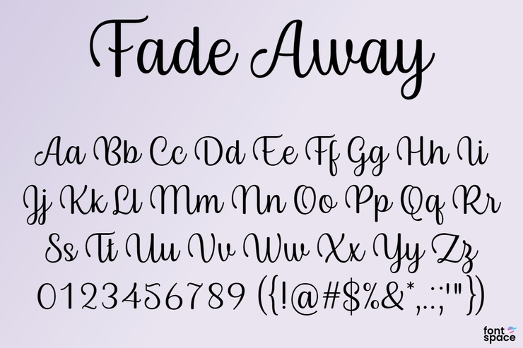 BB Fade Away字体 1