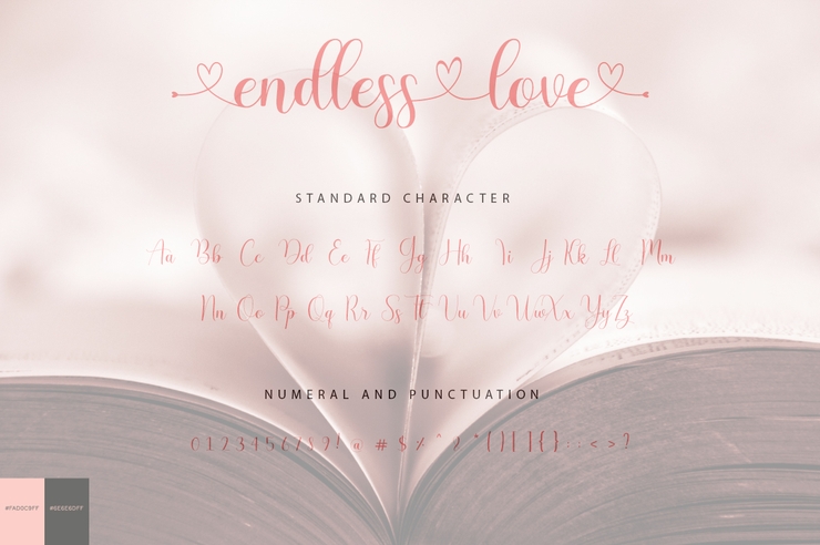Endless Love字体 7