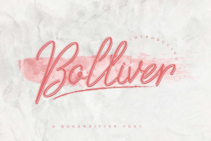 Bolliver字体 1