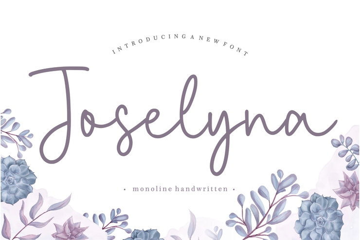 Joselyna字体 1