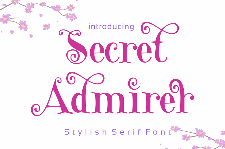 Secret Admirer字体 2