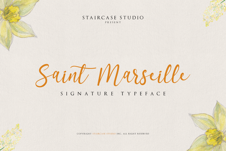 Saint Marseille字体 1