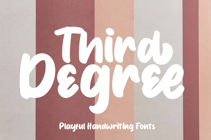 Third Degree字体 7