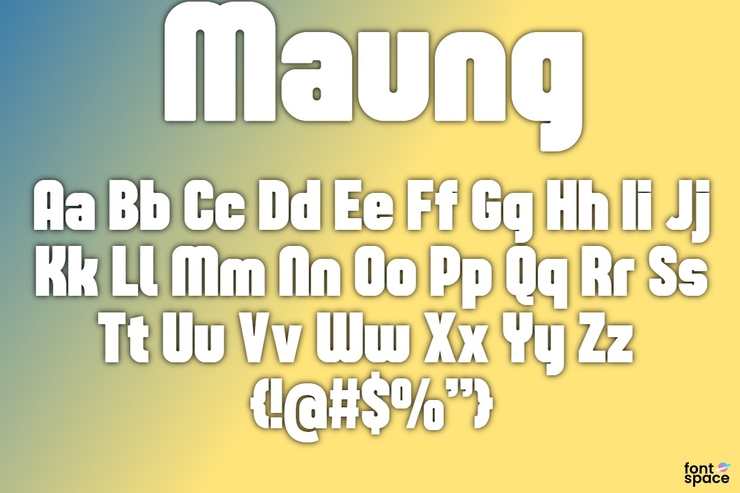 Maung字体 1