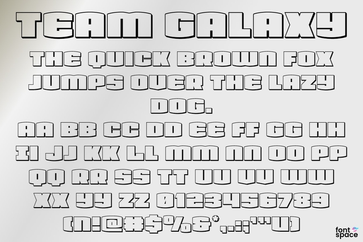 Team Galaxy字体 1