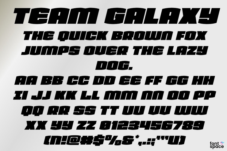 Team Galaxy字体 3