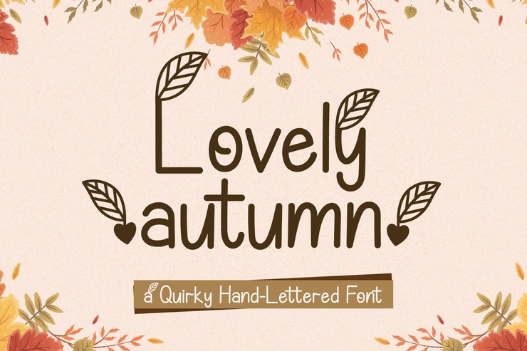 Lovelly Autumn字体 5