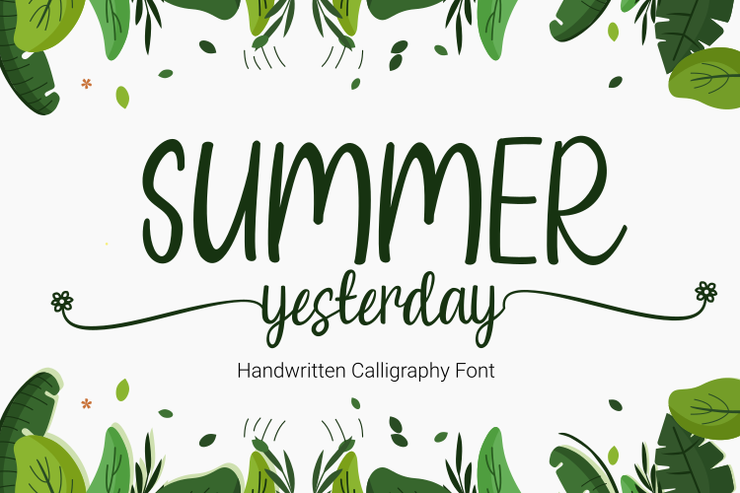 Summer Yesterday字体 5