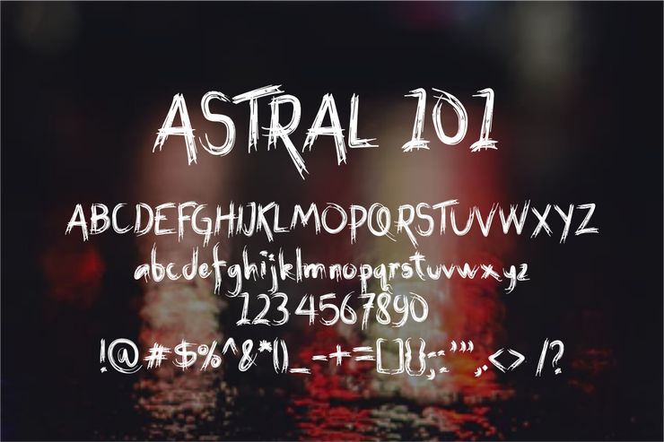 ASTRAL 101字体 1