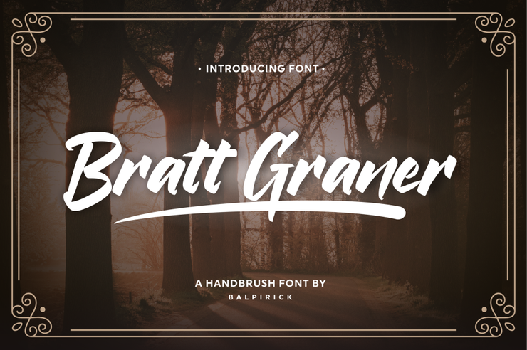 Bratt Graner字体 1