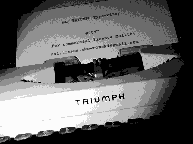 Triumph Typewriter字体 1